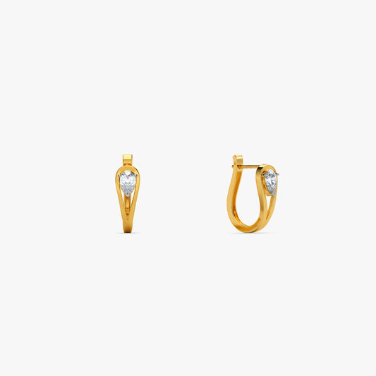 Gold Delilah Lab Grown Diamond Earrings