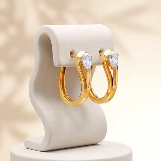 Gold Delilah Lab Grown Diamond Earrings