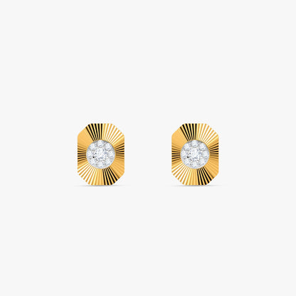 Gold Evienne Lab Grown Diamond Earrings