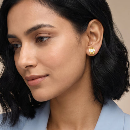 Gold Evienne Lab Grown Diamond Earrings