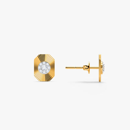 Gold Evienne Lab Grown Diamond Earrings