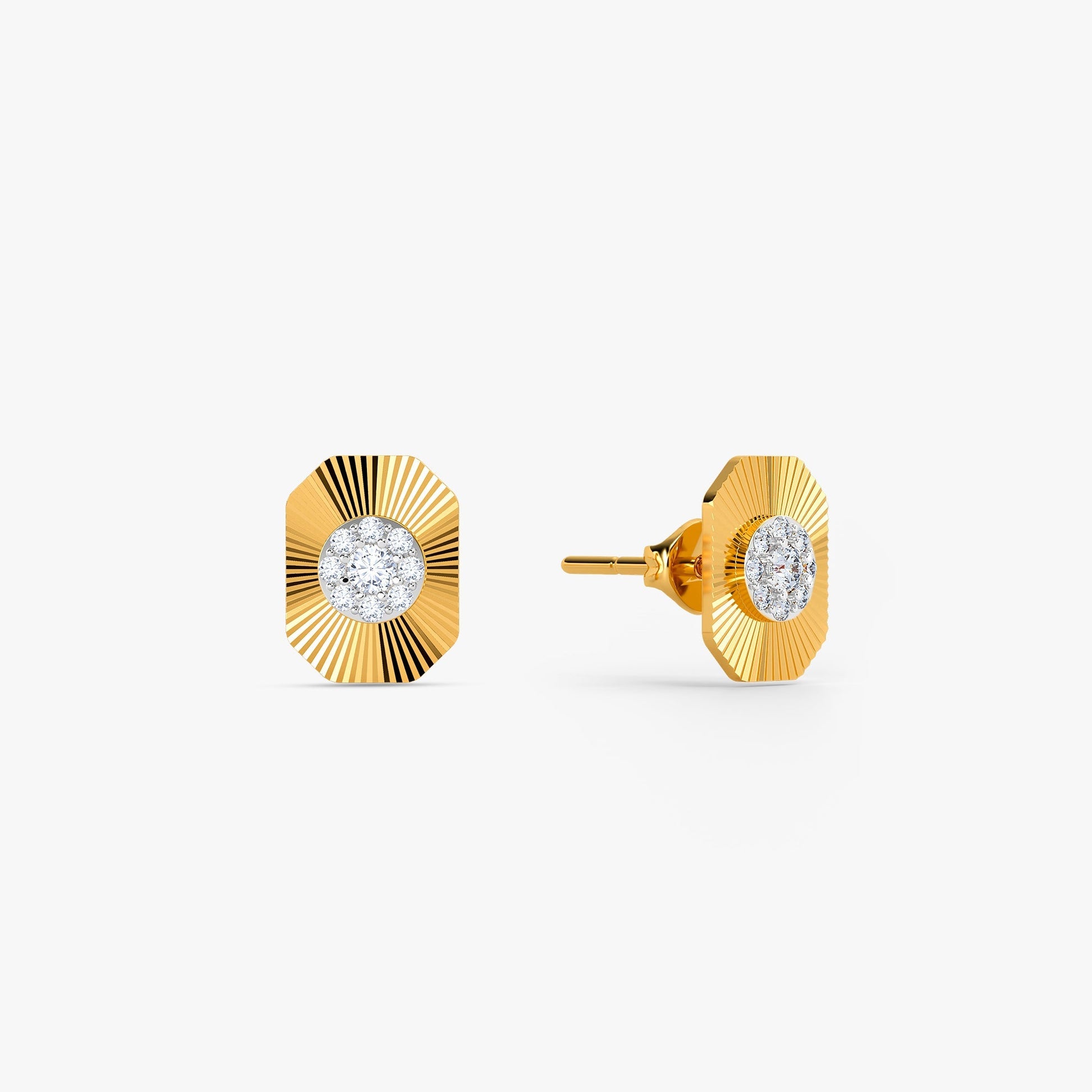 Gold Evienne Lab Grown Diamond Earrings