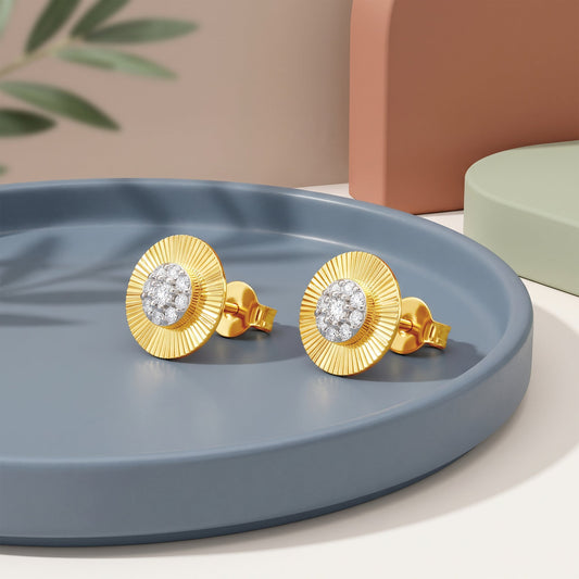 Gold Corielle Lab Grown Diamond Earrings