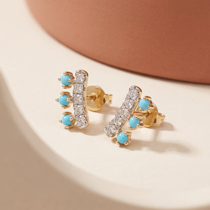 Gold Aasmaan Lab Grown Diamond Earrings