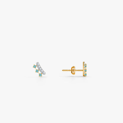 Gold Aasmaan Lab Grown Diamond Earrings