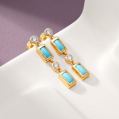 Gold Nakshatra Lab Grown Diamond Earrings