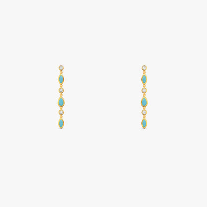 Gold Neel Lab Grown Diamond Earrings