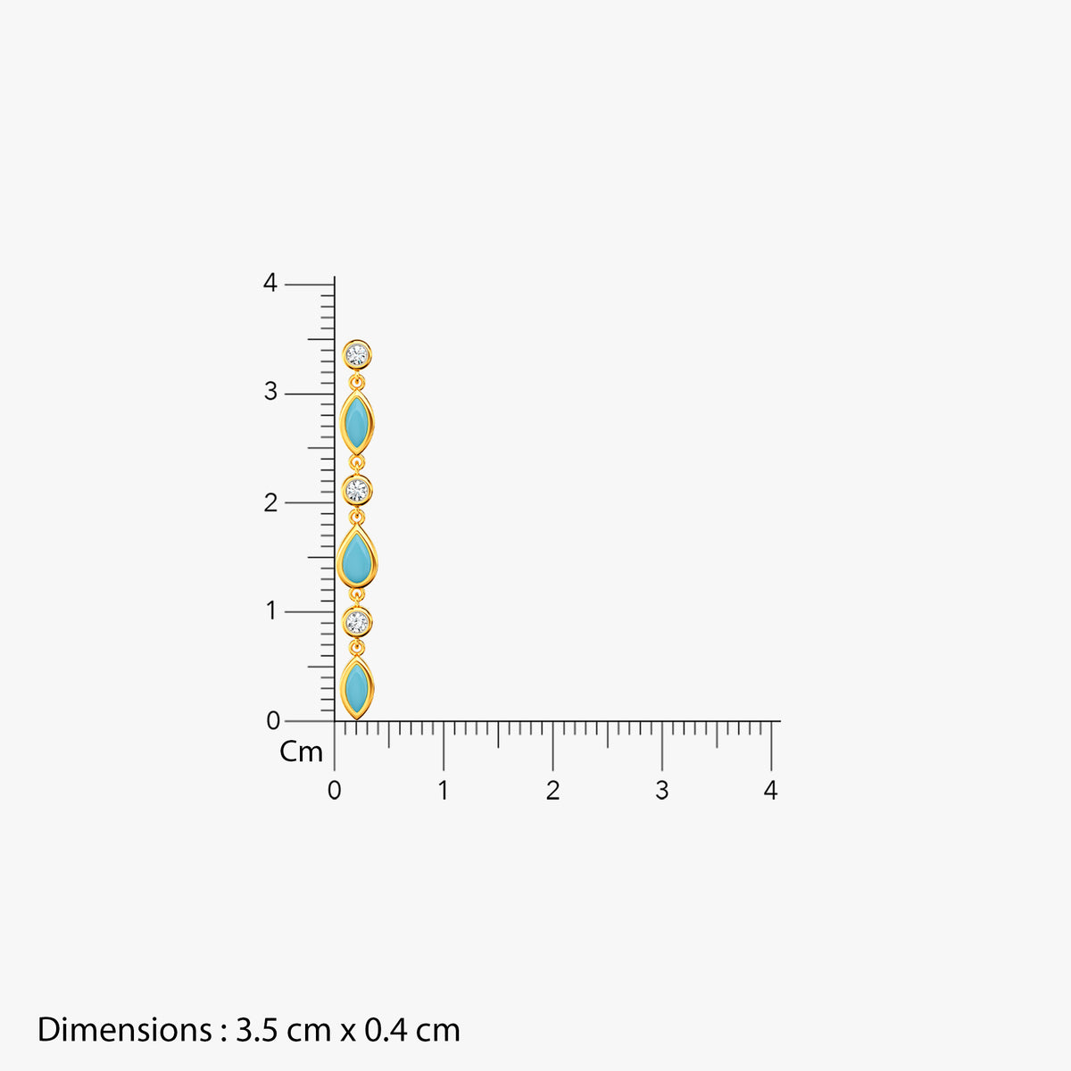 Gold Neel Lab Grown Diamond Earrings