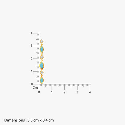 Gold Neel Lab Grown Diamond Earrings