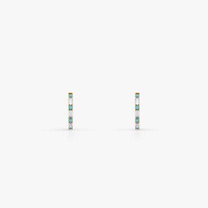 Gold Nabh Lab Grown Diamond Earrings