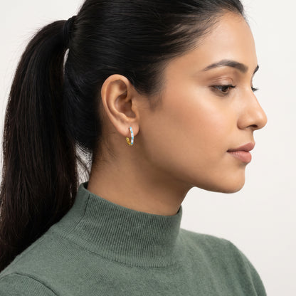 Gold Nabh Lab Grown Diamond Earrings