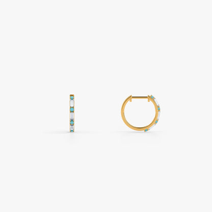 Gold Nabh Lab Grown Diamond Earrings