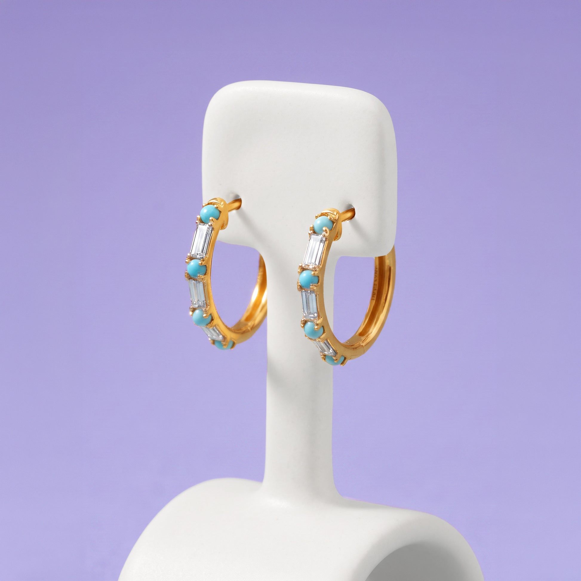 Gold Nabh Lab Grown Diamond Earrings