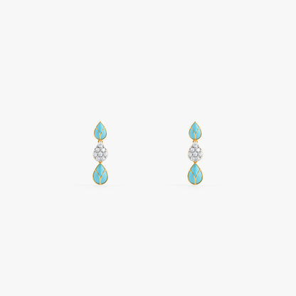 Gold Sama Lab Grown Diamond Earrings