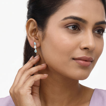 Gold Sama Lab Grown Diamond Earrings
