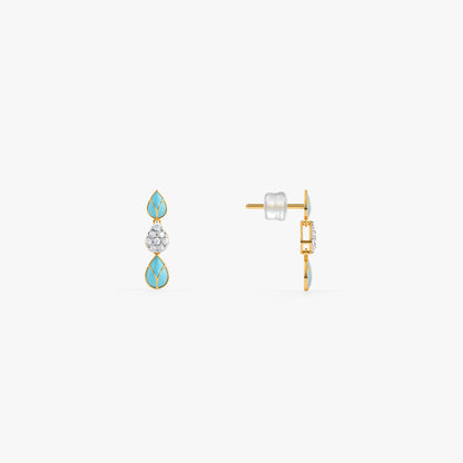 Gold Sama Lab Grown Diamond Earrings