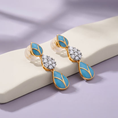 Gold Sama Lab Grown Diamond Earrings