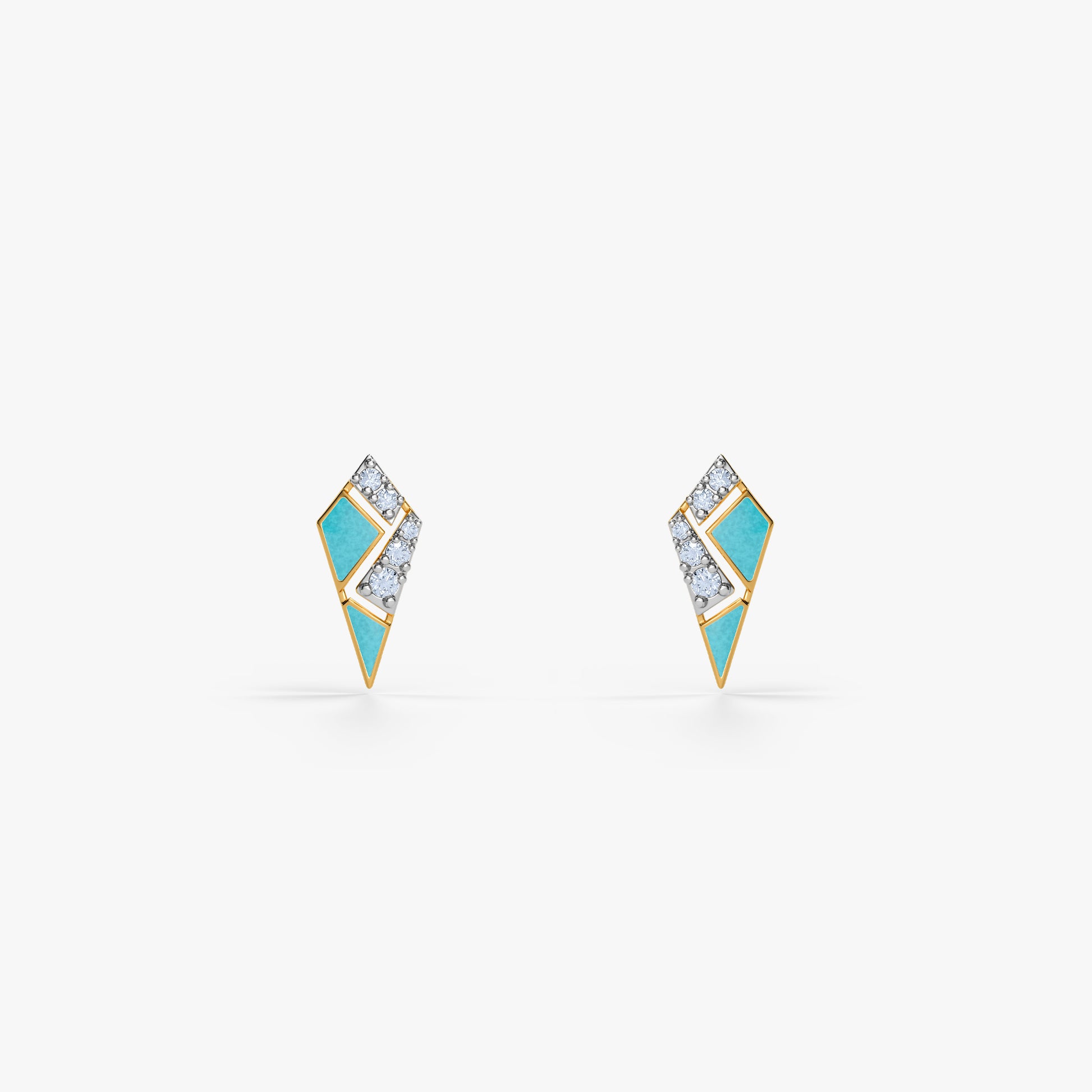 Gold Mahtaab Lab Grown Diamond Studs