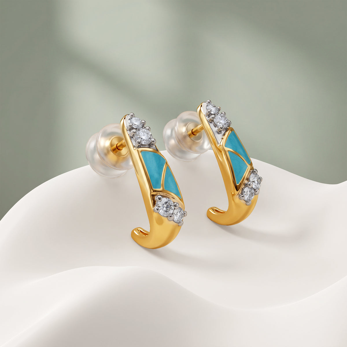 Gold Falak Lab Grown Diamond Earrings