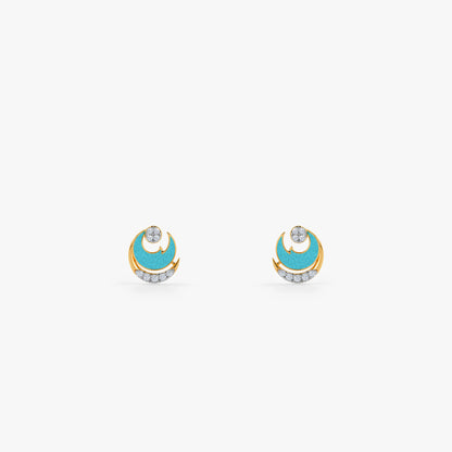 Gold Vyom Lab Grown Diamond Earrings