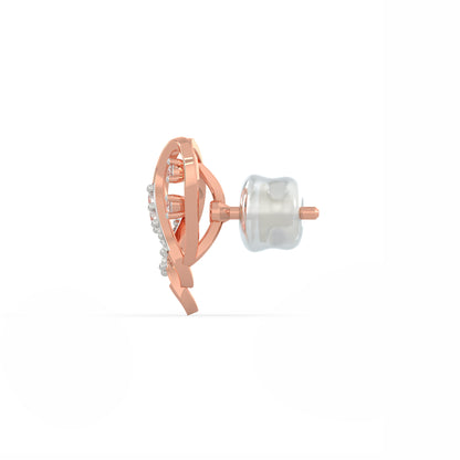 Rose Gold Mangifera Diamond Earrings