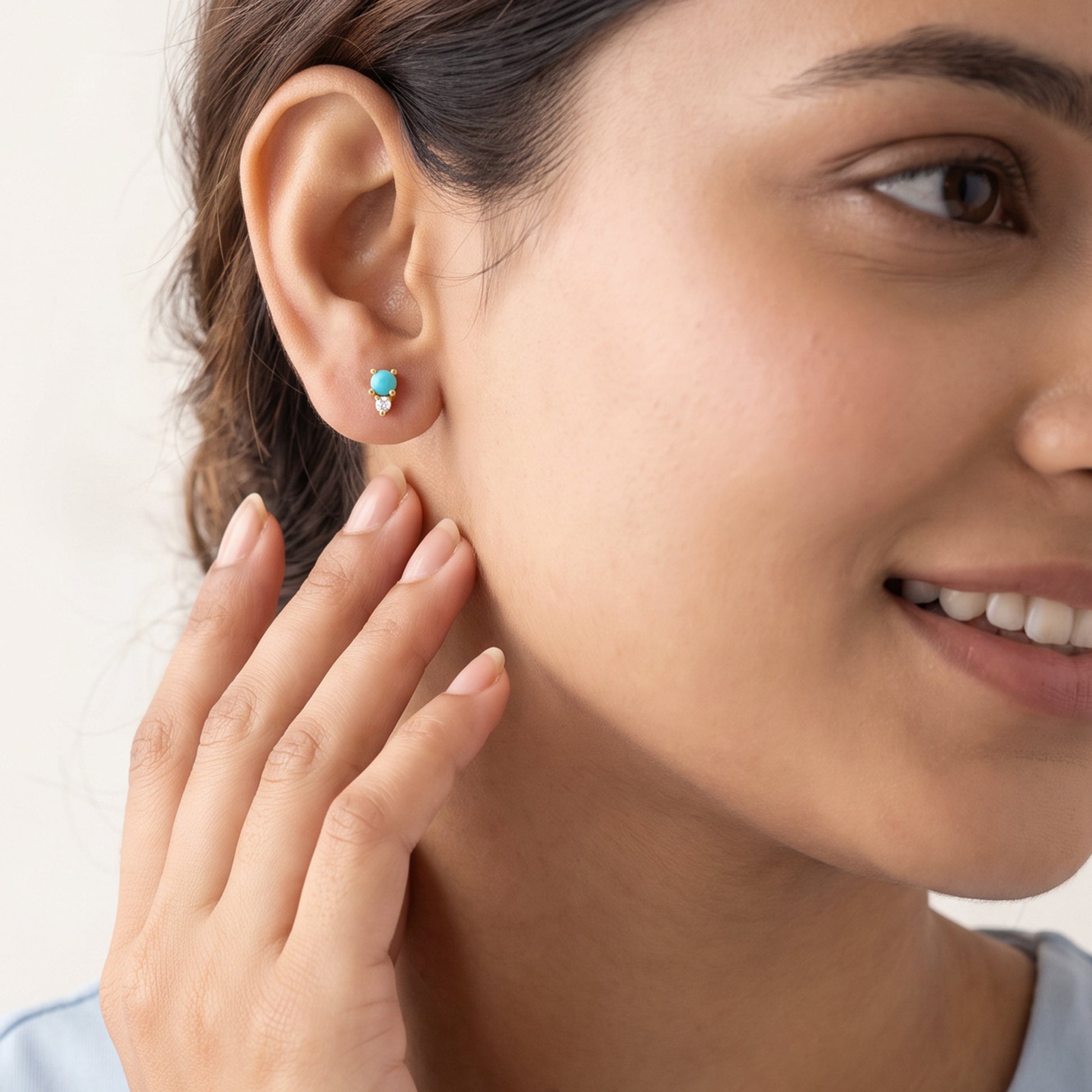 Gold Tara Lab Grown Diamond Earrings
