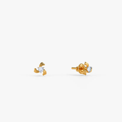 Gold Orlena Lab Grown Diamond Earrings