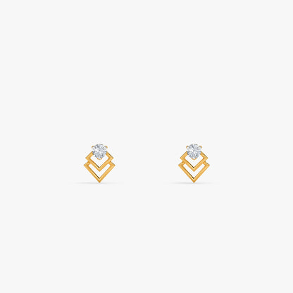 Gold Moonlit Reverie Lab Grown Diamond Earrings