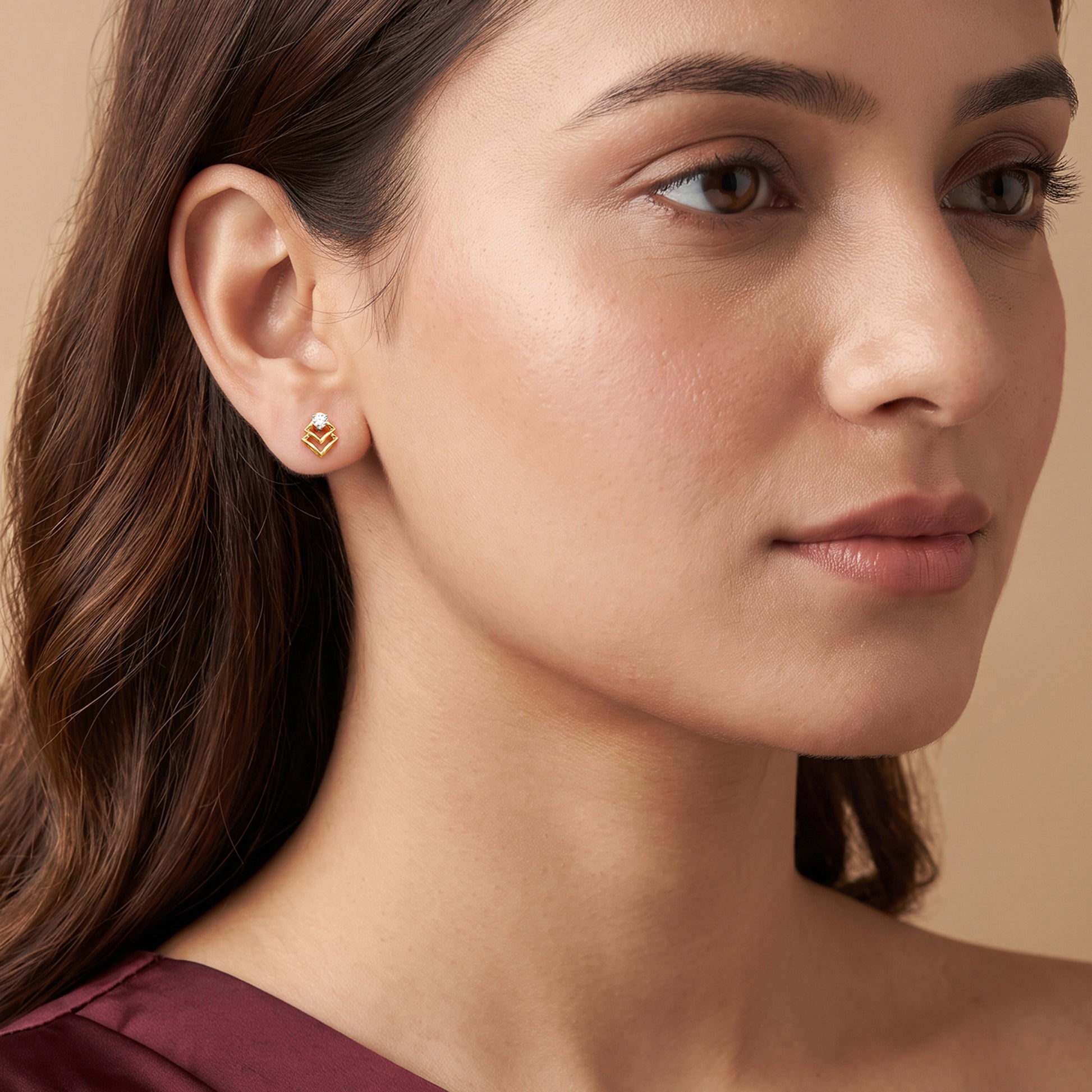 Gold Moonlit Reverie Lab Grown Diamond Earrings