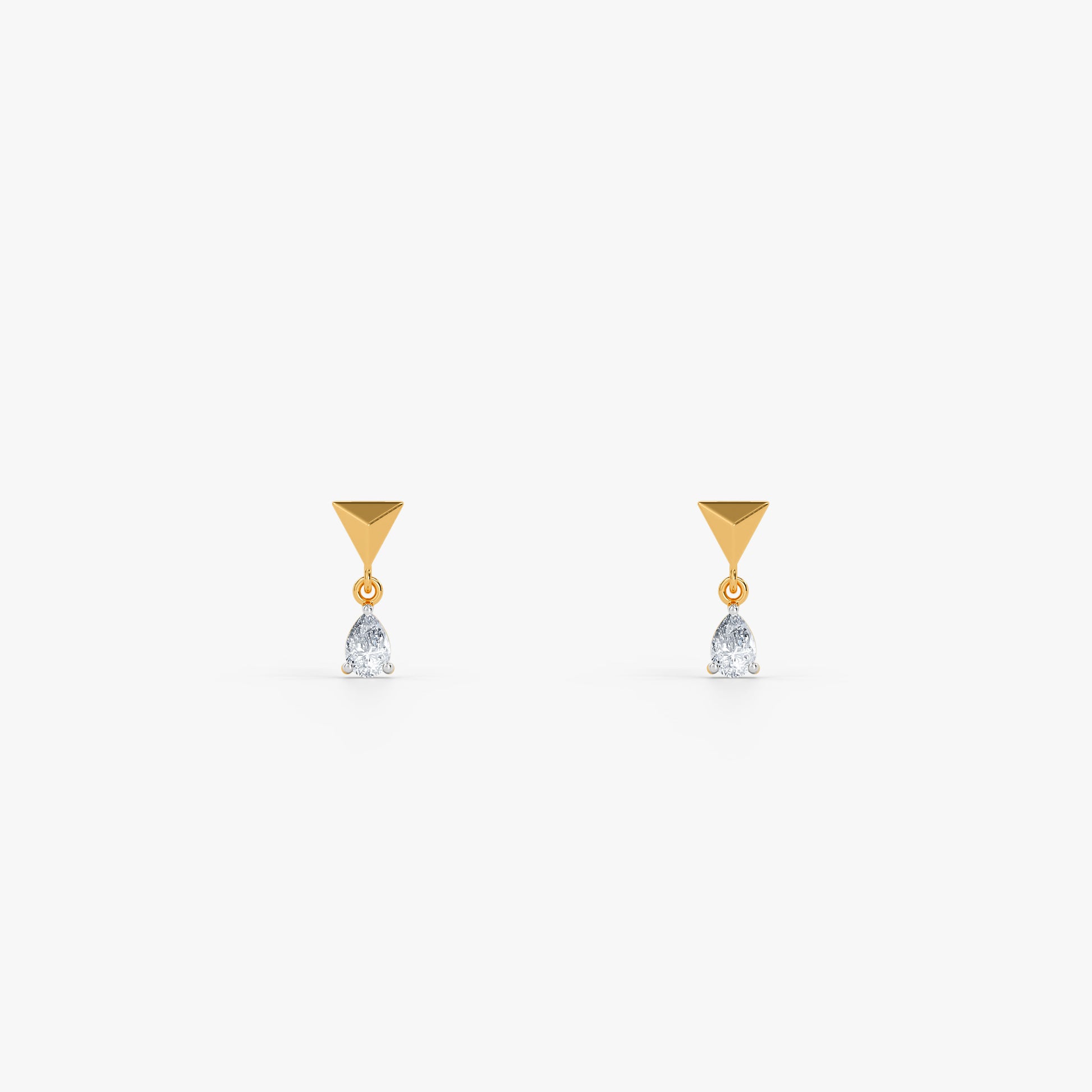 Gold Celeste Arc Lab Grown Diamond Earrings