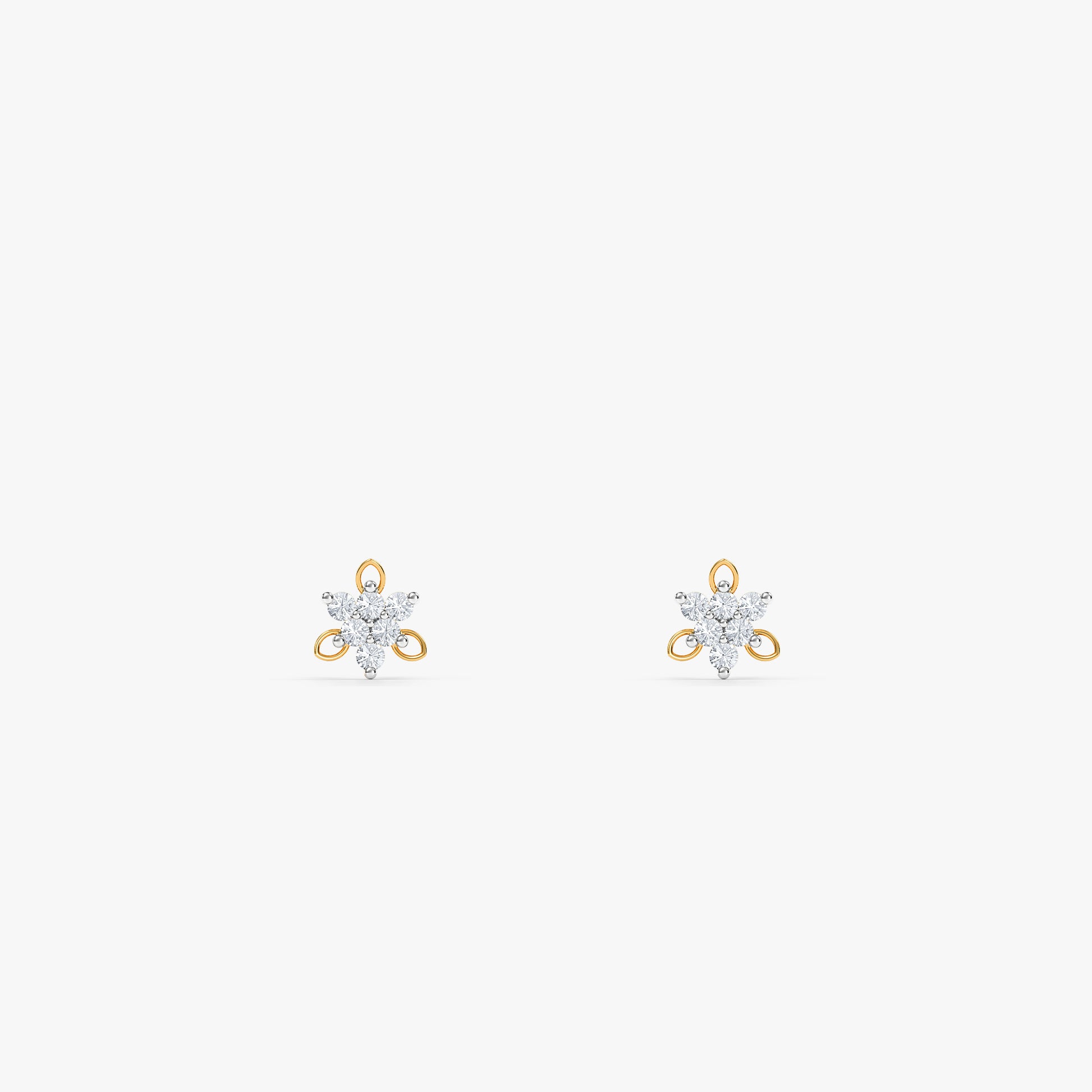 Gold Seloria Lab Grown Diamond Earrings