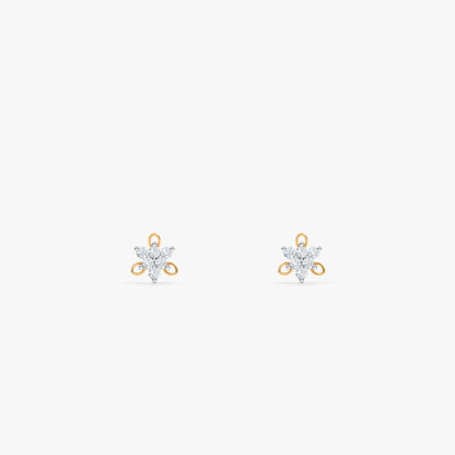 Gold Seloria Lab Grown Diamond Earrings