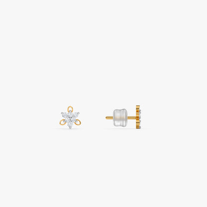 Gold Seloria Lab Grown Diamond Earrings