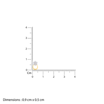 Gold Blooming Diamond Stud Earrings