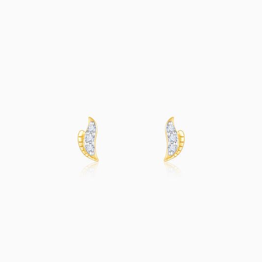 Gold Spark Diamond Earrings