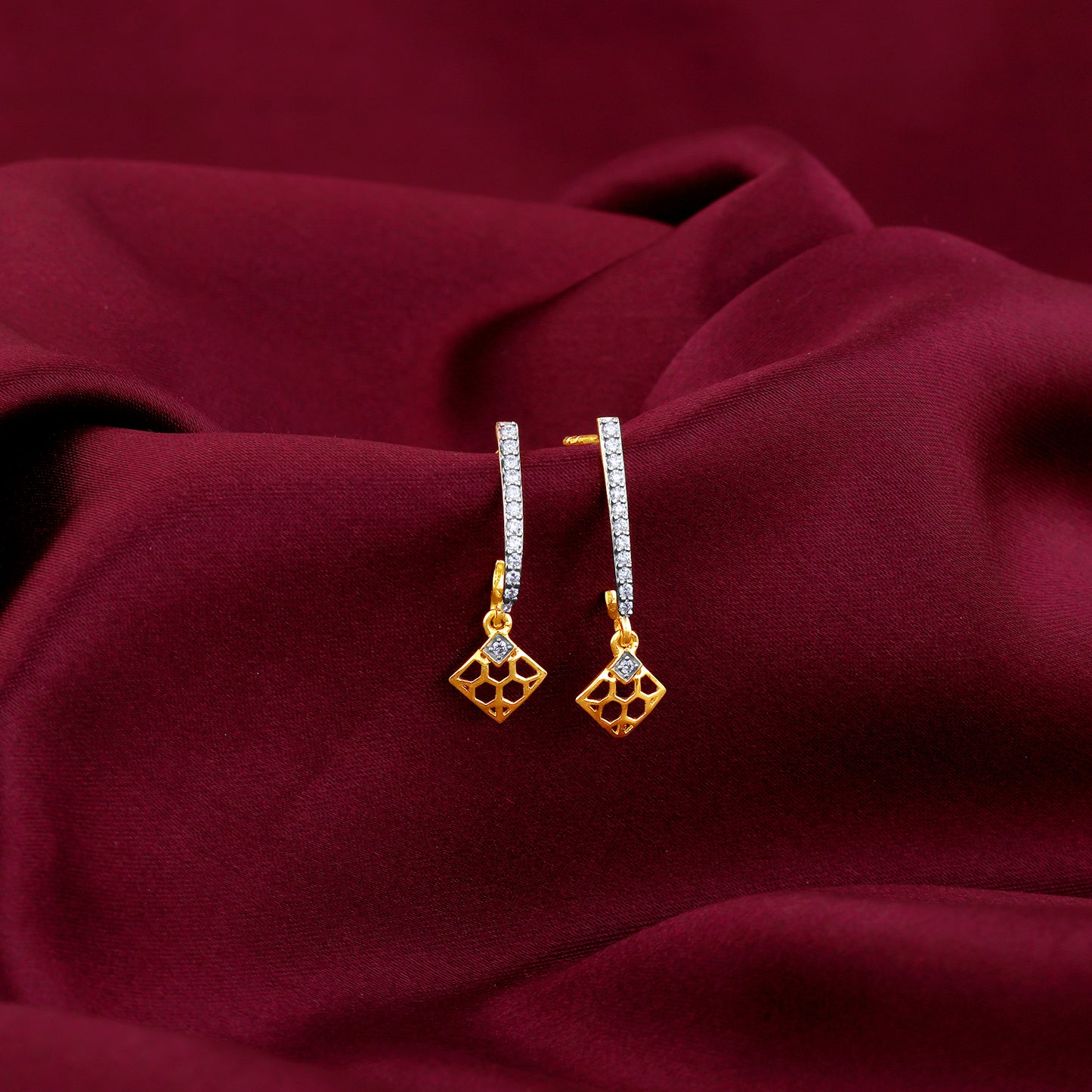 Gold Radiance Diamond Earrings