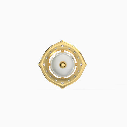 Gold Blossom Blend Diamond Earrings