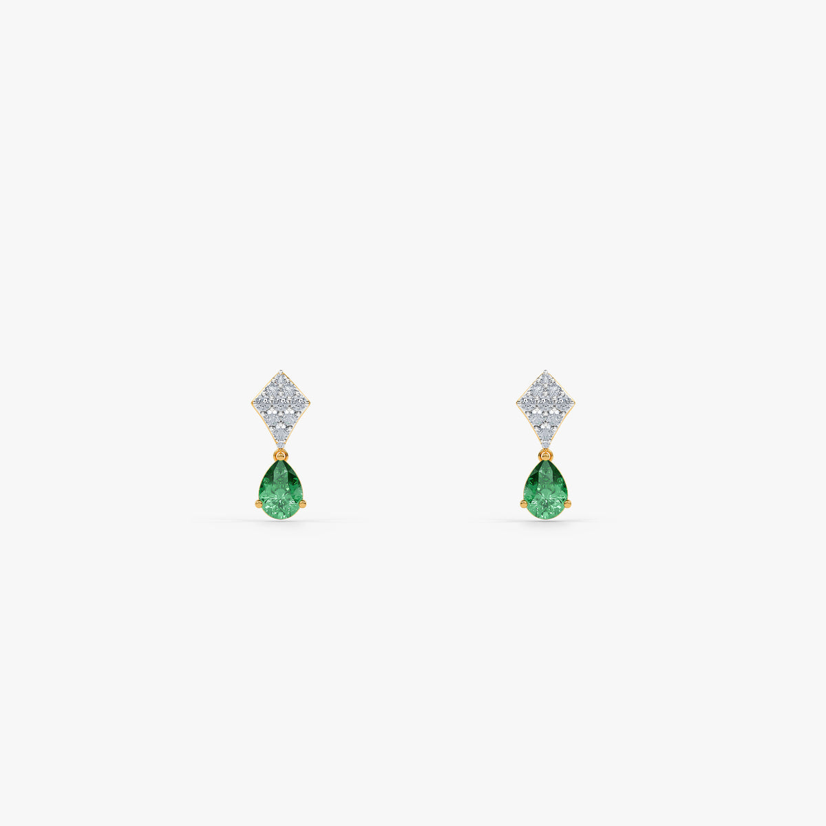 Gold Shadaab Lab Grown Diamond Earrings