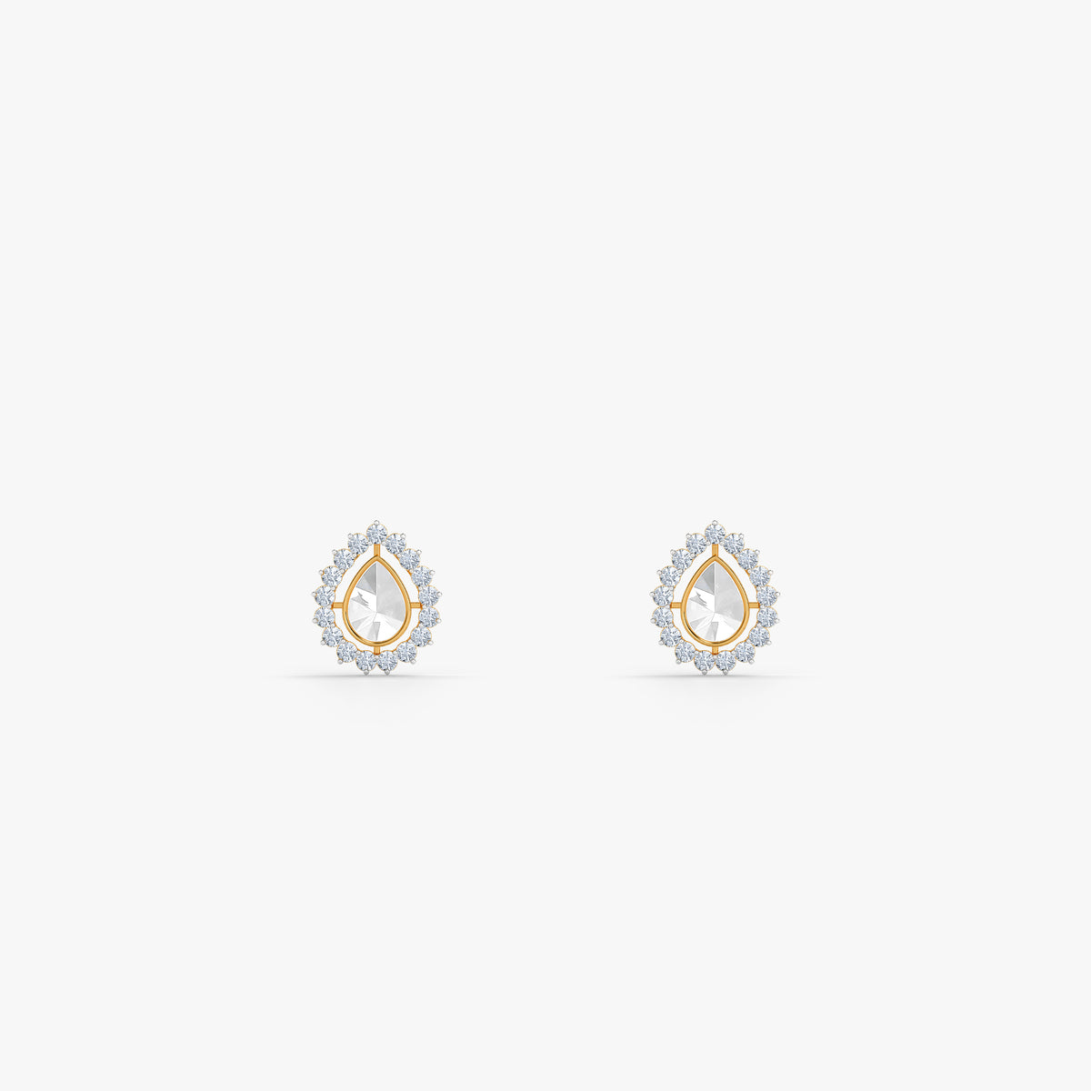Gold Mehrunisa Lab Grown Diamond Studs