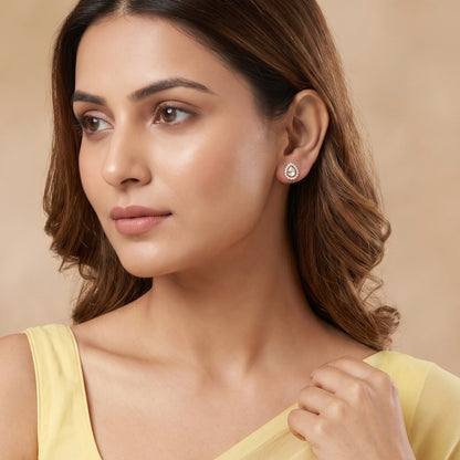 Gold Mehrunisa Lab Grown Diamond Studs