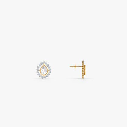 Gold Mehrunisa Lab Grown Diamond Studs