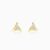 Anushka Sharma Gold Geometric Trio Diamond Earrings