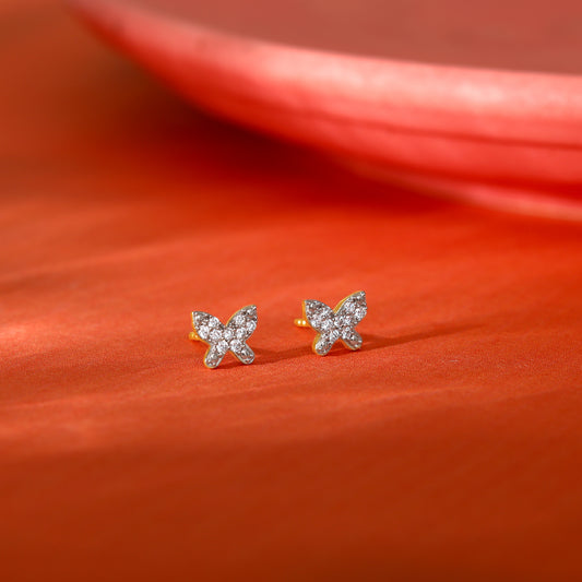 Gold Evolve Diamond Studs