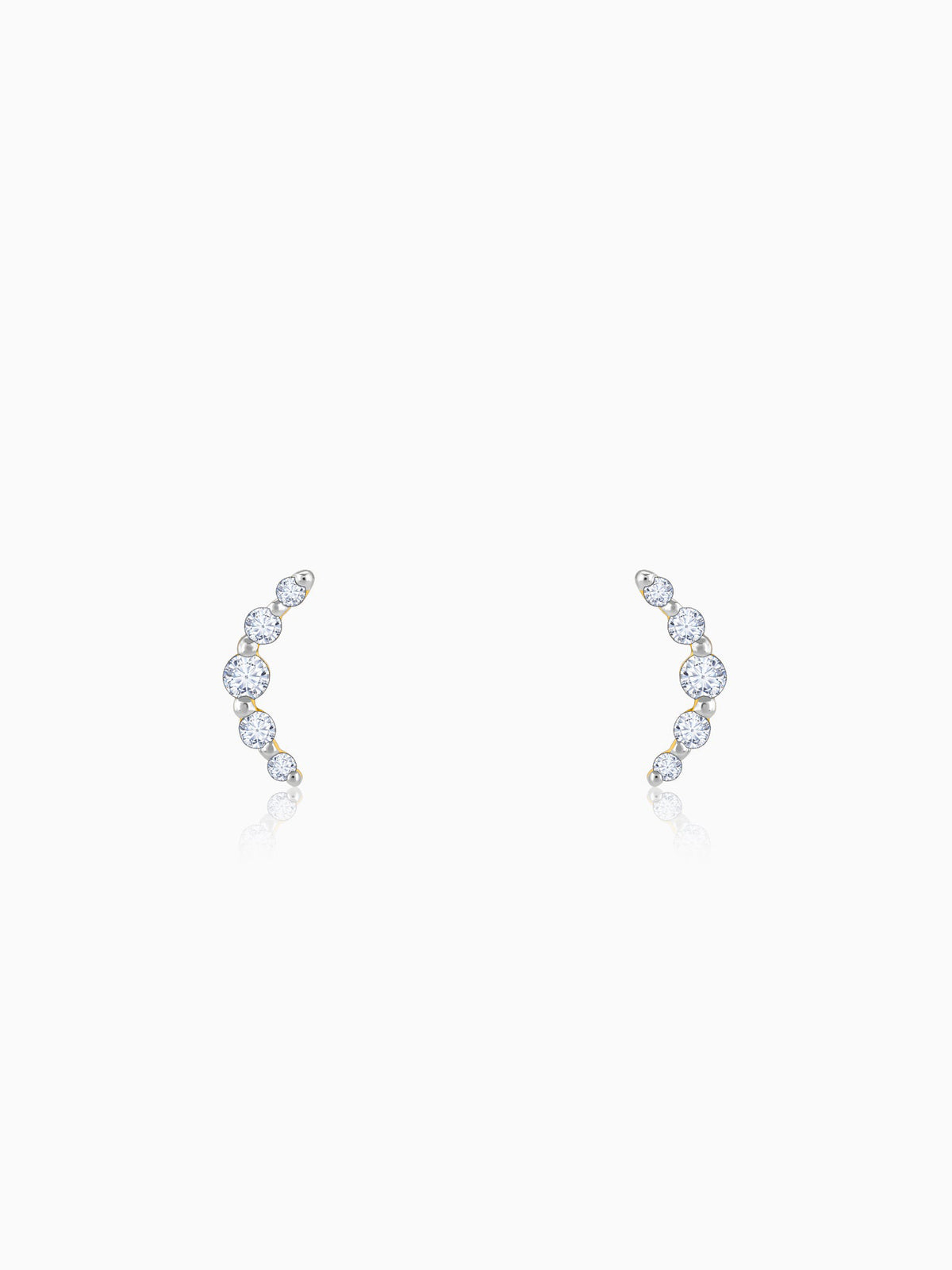 Gold Arc of Beauty Lab Grown Diamond Earrings
