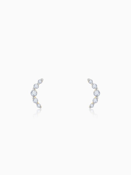 Gold Arc of Beauty Lab Grown Diamond Earrings