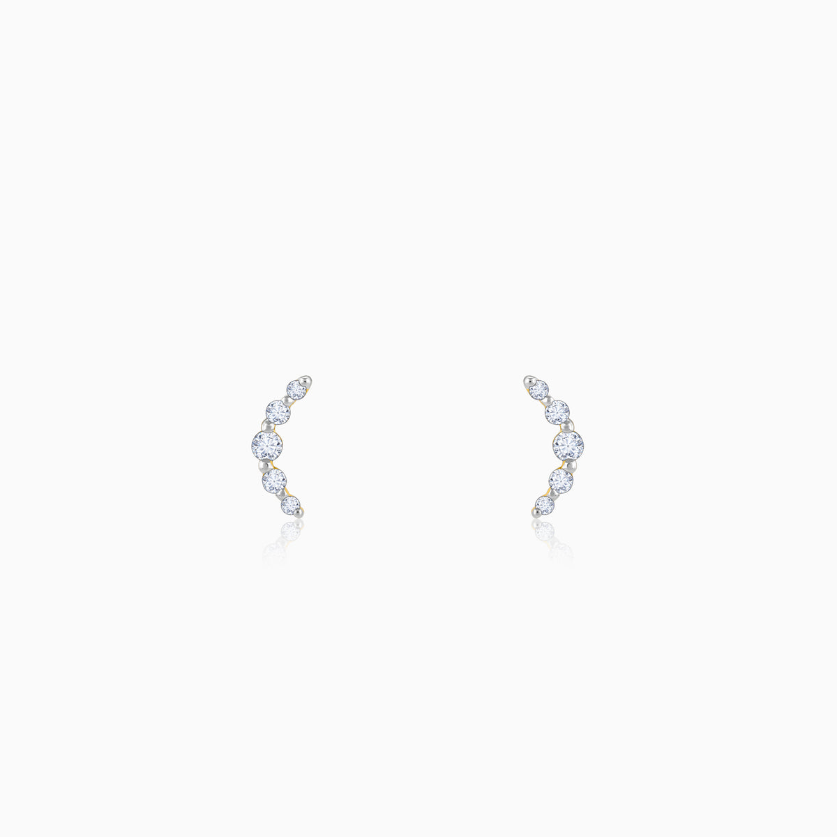 Gold Arc of Beauty Lab Grown Diamond Earrings