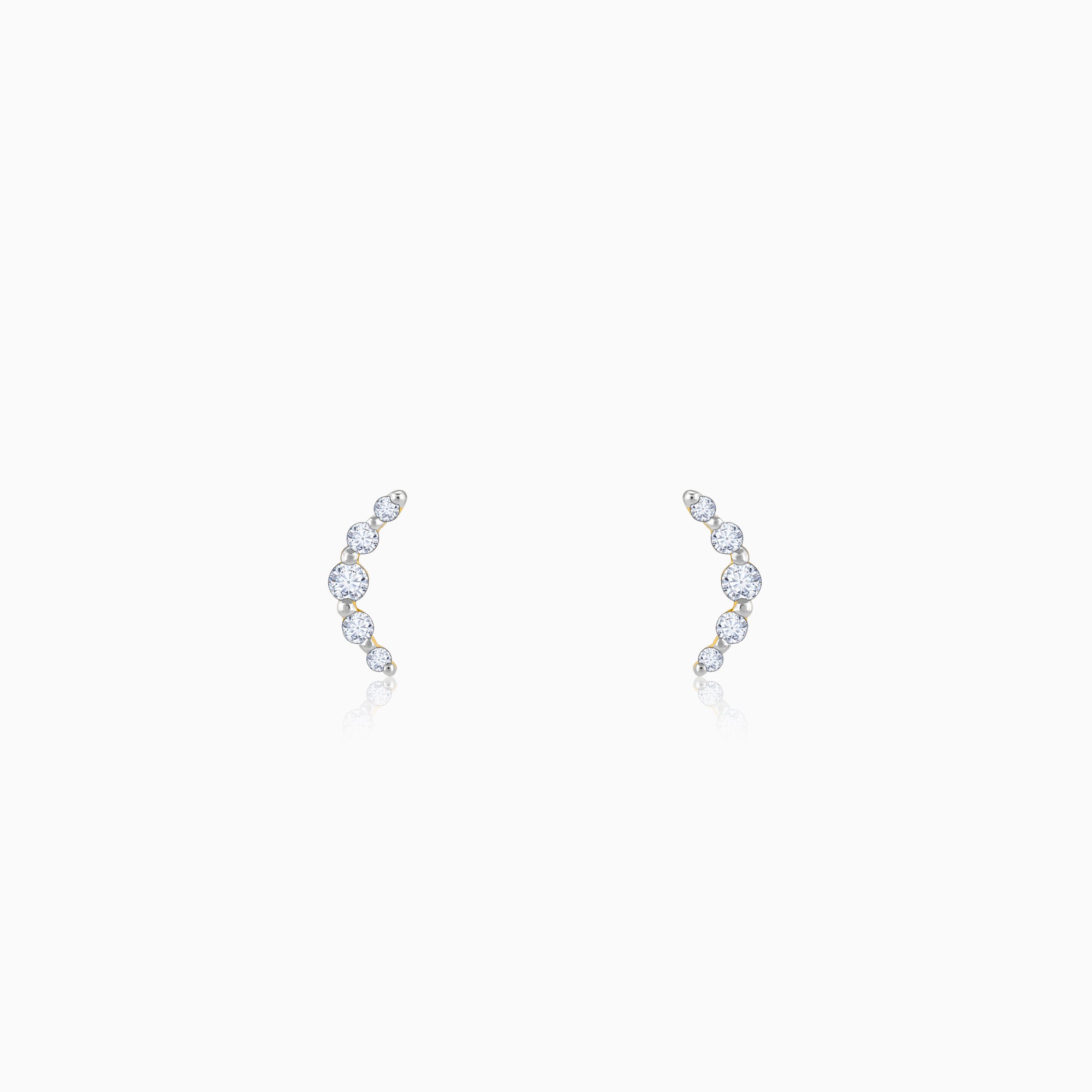 Gold Arc of Beauty Lab Grown Diamond Earrings