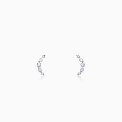 Gold Arc of Beauty Lab Grown Diamond Earrings