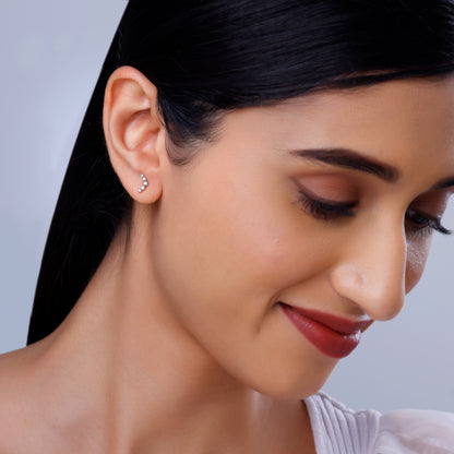 Gold Arc of Beauty Lab Grown Diamond Earrings