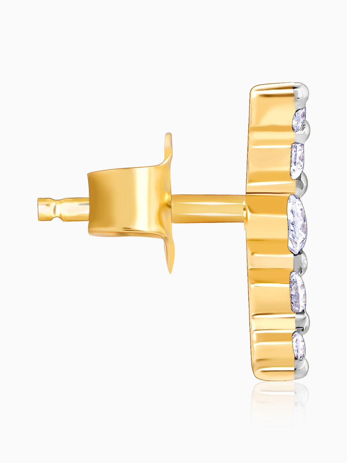 Gold Arc of Beauty Lab Grown Diamond Earrings